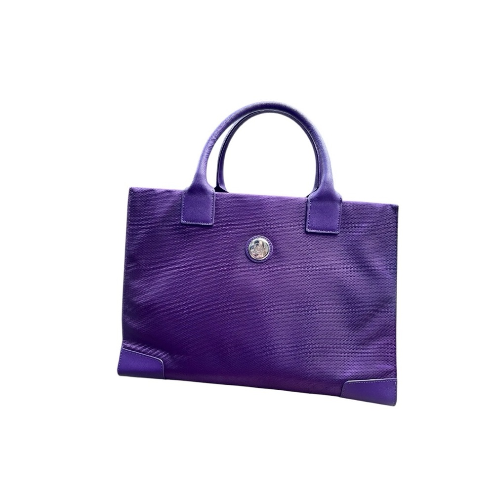 JOY Mangano Signature Tote in purple. Great for travel, business or weekend bag.